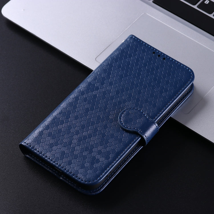 For Google Pixel 9 Pro Honeycomb Dot Texture Leather Phone Case(Blue) - free shipping - PMC TechLife - Order now!