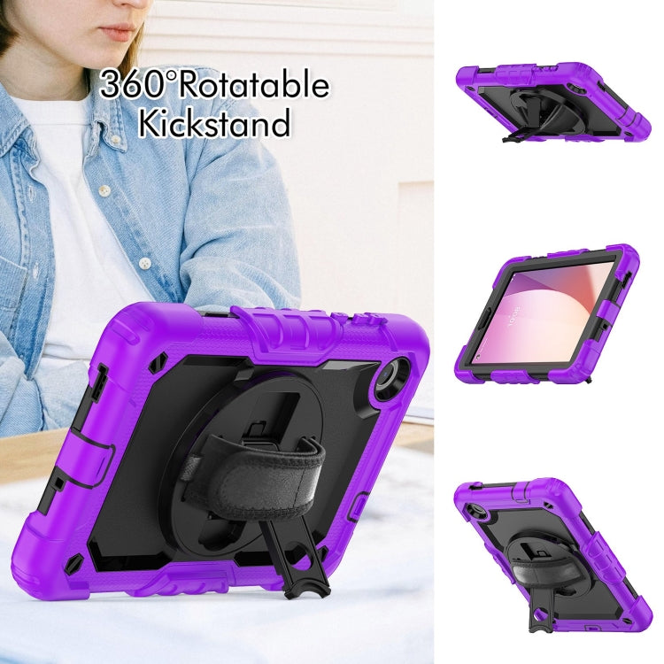 For Lenovo Tab M8 4th Gen Silicone Hybrid PC Tablet Case with Shoulder Strap(Purple) - Lenovo by PMC TechLife | Online Shopping South Africa | PMC TechLife | Buy Now Pay Later Mobicred