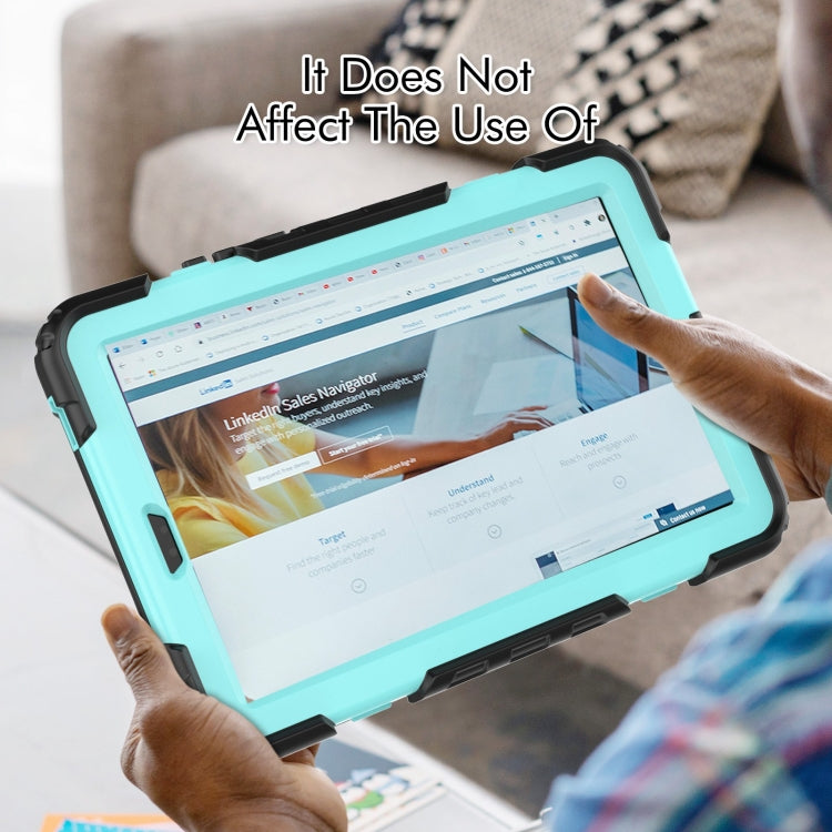 For Lenovo Tab M9 Silicone Hybrid PC Tablet Case with Shoulder Strap(Light Blue PC) - Lenovo by PMC TechLife | Online Shopping South Africa | PMC TechLife | Buy Now Pay Later Mobicred