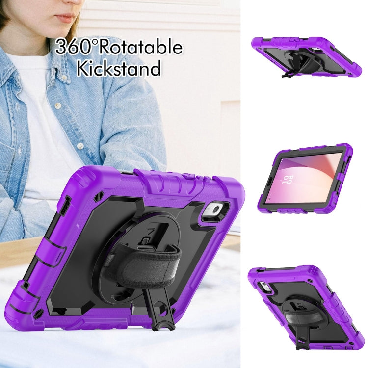 For Lenovo Tab M9 Silicone Hybrid PC Tablet Case with Shoulder Strap(Purple) - Lenovo by PMC TechLife | Online Shopping South Africa | PMC TechLife | Buy Now Pay Later Mobicred