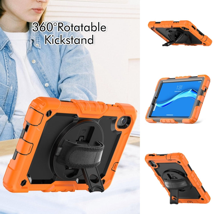 For Lenovo Tab M8 HD 2020/2019 Silicone Hybrid PC Tablet Case with Shoulder Strap(Orange) - Lenovo by PMC TechLife | Online Shopping South Africa | PMC TechLife | Buy Now Pay Later Mobicred