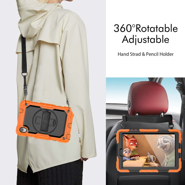 For Lenovo Tab M8 HD 2020/2019 Silicone Hybrid PC Tablet Case with Shoulder Strap(Orange) - Lenovo by PMC TechLife | Online Shopping South Africa | PMC TechLife | Buy Now Pay Later Mobicred