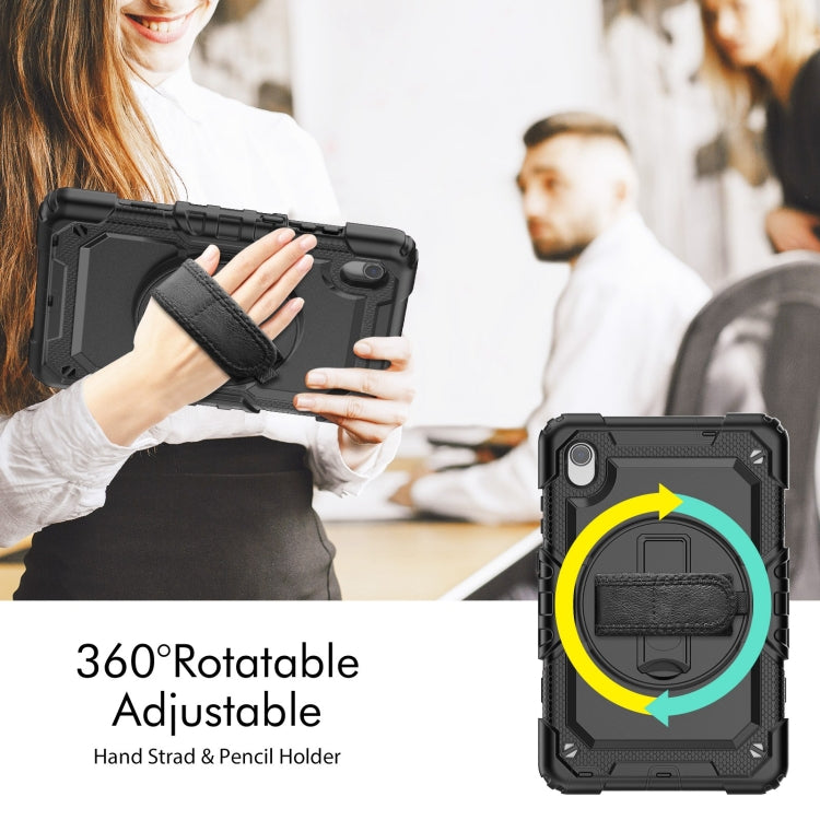 For Lenovo Tab M8 HD 2020/2019 Silicone Hybrid PC Tablet Case with Shoulder Strap(Black) - Lenovo by PMC TechLife | Online Shopping South Africa | PMC TechLife | Buy Now Pay Later Mobicred