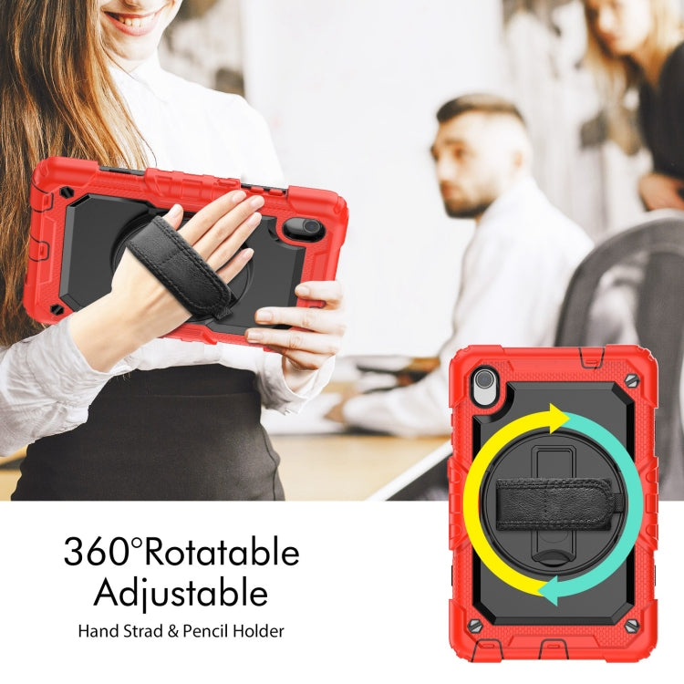 For Lenovo Tab M8 HD 2020/2019 Silicone Hybrid PC Tablet Case with Shoulder Strap(Red) - Lenovo by PMC TechLife | Online Shopping South Africa | PMC TechLife | Buy Now Pay Later Mobicred