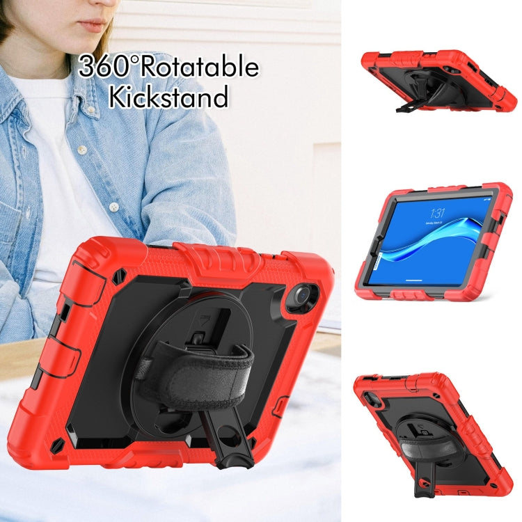 For Lenovo Tab M8 HD 2020/2019 Silicone Hybrid PC Tablet Case with Shoulder Strap(Red) - Lenovo by PMC TechLife | Online Shopping South Africa | PMC TechLife | Buy Now Pay Later Mobicred