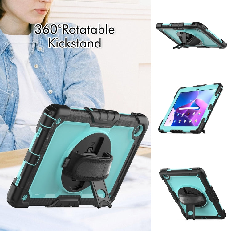 For Lenovo Tab M10 Plus 10.6 Gen 3rd Silicone Hybrid PC Tablet Case with Shoulder Strap(Light Blue PC) - Lenovo by PMC TechLife | Online Shopping South Africa | PMC TechLife | Buy Now Pay Later Mobicred