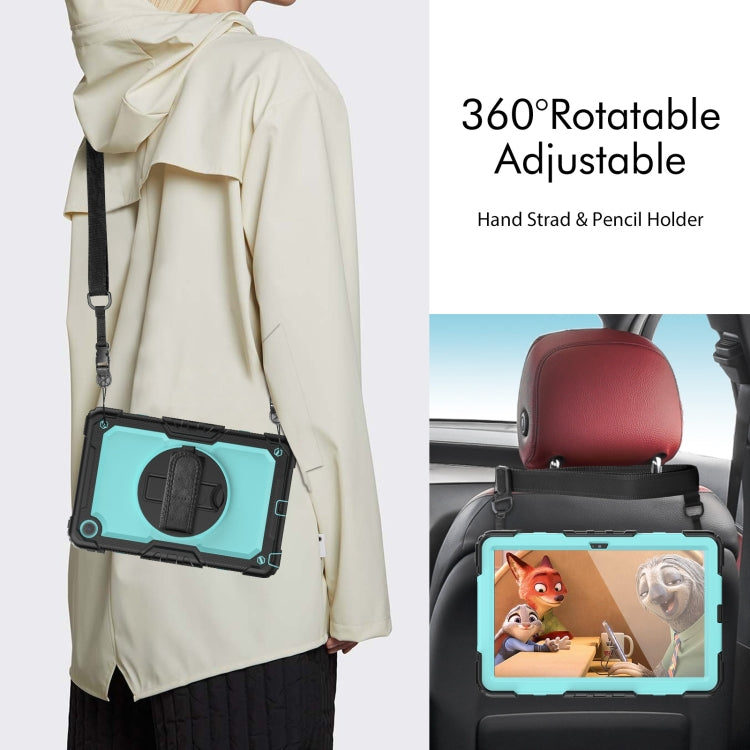 For Lenovo Tab M10 Plus 10.6 Gen 3rd Silicone Hybrid PC Tablet Case with Shoulder Strap(Light Blue PC) - Lenovo by PMC TechLife | Online Shopping South Africa | PMC TechLife | Buy Now Pay Later Mobicred