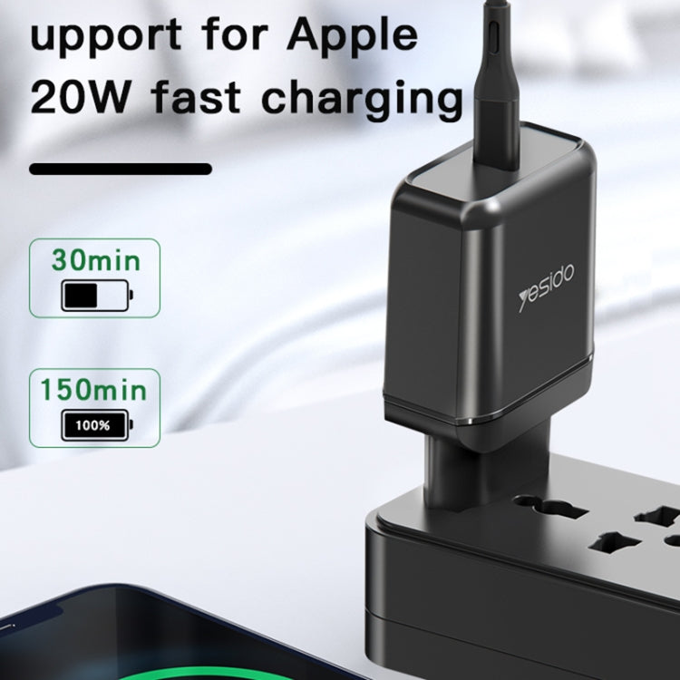 Yesido YC-29 PD 25W Type-C Port Fast Charger(EU Plug) - USB Charger by Yesido | Online Shopping South Africa | PMC TechLife | Buy Now Pay Later Mobicred