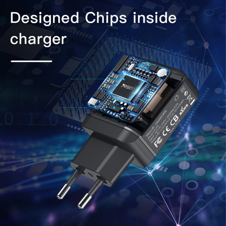 Yesido YC-29 PD 25W Type-C Port Fast Charger(EU Plug) - USB Charger by Yesido | Online Shopping South Africa | PMC TechLife | Buy Now Pay Later Mobicred