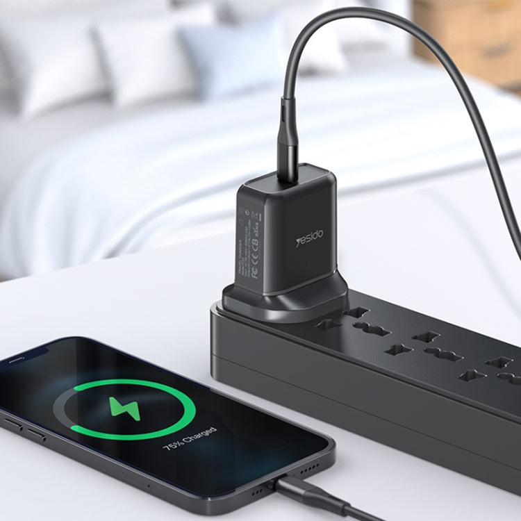 Yesido YC-29 PD 25W Type-C Port Fast Charger(UK Plug) - free shipping - PMC TechLife - Order now!