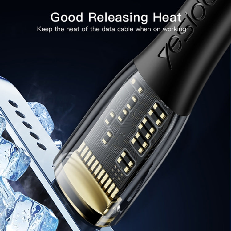 YESIDO CA101 PD 20W USB-C / Type-C to 8 Pin Braided Charging Data Cable, Length:1.2m(Black) - free shipping - PMC Jewellery - Order now!