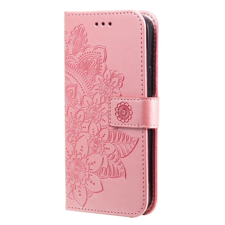 For Xiaomi 14 Pro 7-petal Flowers Embossing Leather Phone Case(Rose Gold) - 14 Pro Cases by PMC TechLife | Online Shopping South Africa | PMC TechLife | Buy Now Pay Later Mobicred
