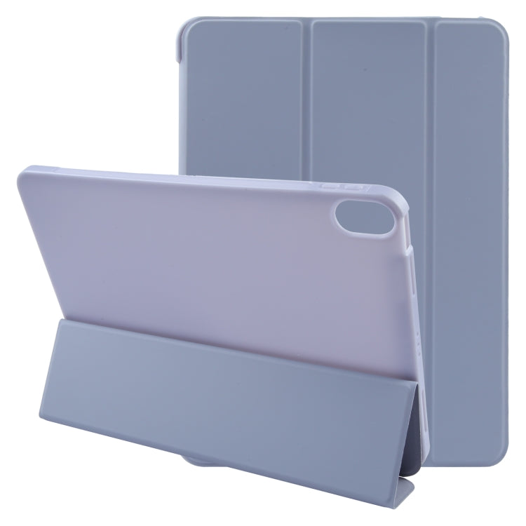For iPad 10.9 2022 / Air 5 / Air 4 GEBEI 3-folding Holder Shockproof Flip Leather Tablet Case(Light Purple) - free shipping - PMc TechLife - Order now!