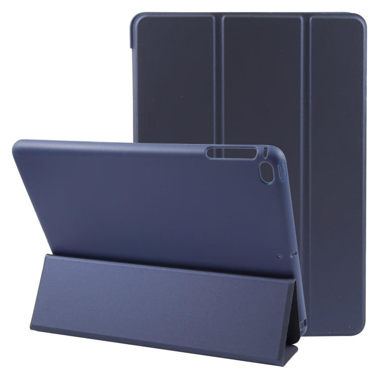 For iPad 9.7 2018 & 2017 / Air / Air2 GEBEI 3-folding Holder Shockproof Flip Leather Tablet Case(Dark Blue) - free shipping - PMc TechLife - Order now!