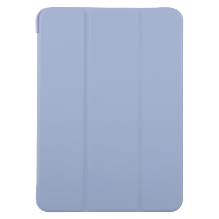 For iPad Air 11 2024 GEBEI 3-folding Holder Shockproof Flip Leather Tablet Case(Light Purple) - iPad Air 11 2024 Cases by GEBEI | Online Shopping South Africa | PMC TechLife | Buy Now Pay Later Mobicred