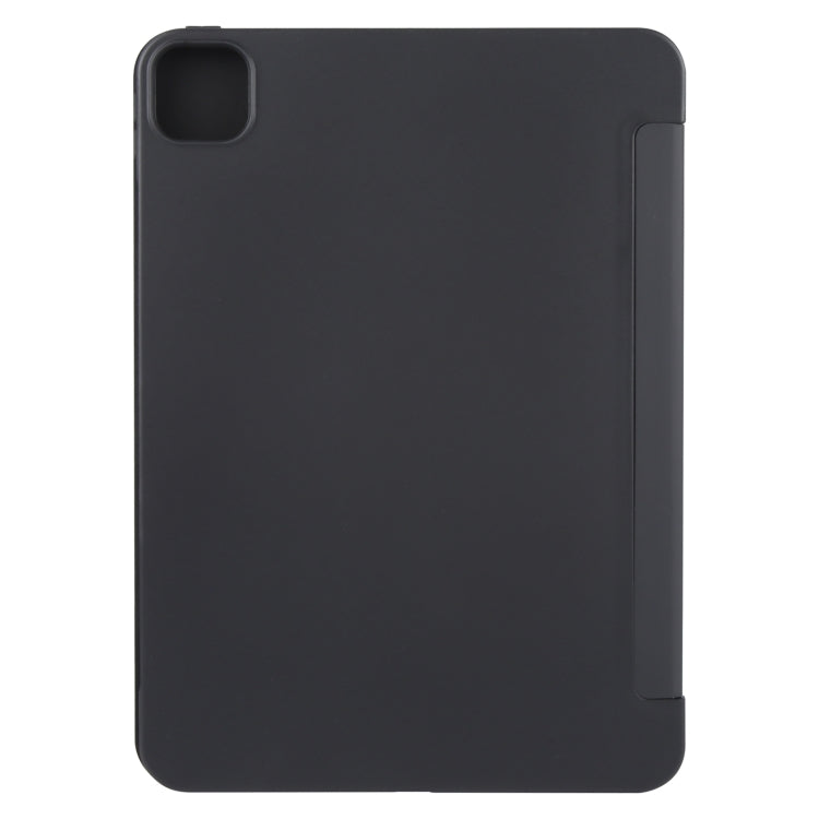 For iPad Pro 13 2024 GEBEI 3-folding Holder Shockproof Flip Leather Tablet Case(Black) - iPad Pro 13 2024 Cases by GEBEI | Online Shopping South Africa | PMC TechLife | Buy Now Pay Later Mobicred