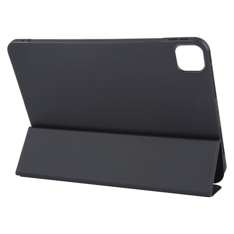 For iPad Pro 13 2024 GEBEI 3-folding Holder Shockproof Flip Leather Tablet Case(Black) - iPad Pro 13 2024 Cases by GEBEI | Online Shopping South Africa | PMC TechLife | Buy Now Pay Later Mobicred