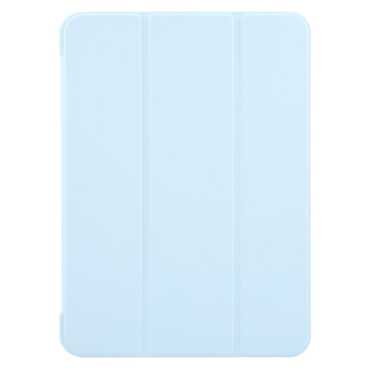 For iPad Pro 13 2024 GEBEI 3-folding Holder Shockproof Flip Leather Tablet Case(Sky Blue) - iPad Pro 13 2024 Cases by GEBEI | Online Shopping South Africa | PMC TechLife | Buy Now Pay Later Mobicred