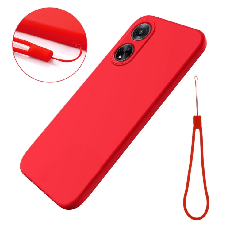 For OPPO F23 5G / A98 5G / A1 5G Solid Color Liquid Silicone Dropproof Full Coverage Phone Case(Red) - OPPO Cases by PMC TechLife | Online Shopping South Africa | PMC TechLife | Buy Now Pay Later Mobicred