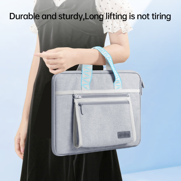 15-16 inch Oxford Fabric Portable Laptop Handbag(Grey) - free shipping - PMC Jewellery - Order now!