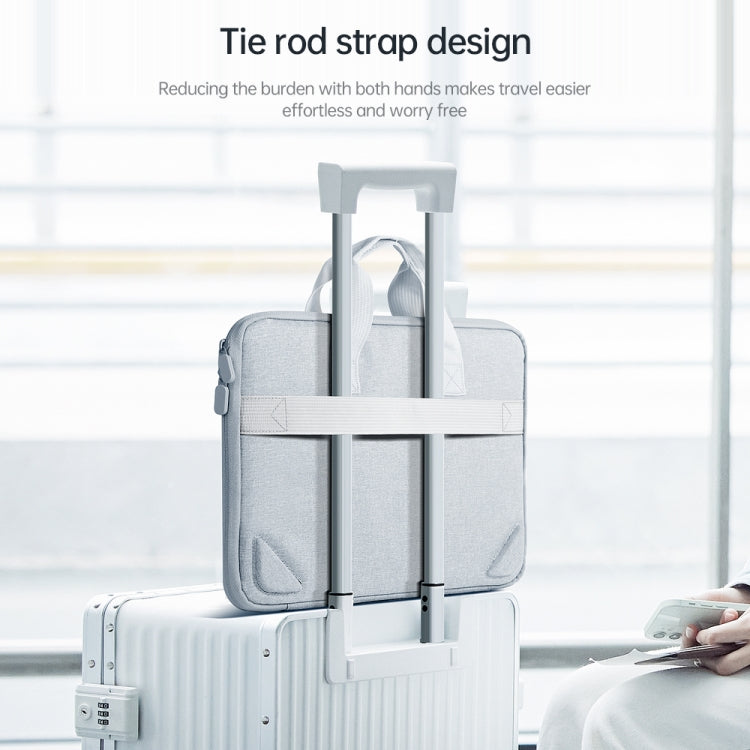 13/13.3 inch Oxford Fabric Portable Laptop Handbag(Grey) - 13.3 inch by PMC Jewellery | Online Shopping South Africa | PMC Jewellery | Buy Now Pay Later Mobicred