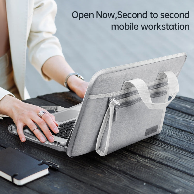 13/13.3 inch Oxford Fabric Portable Laptop Handbag(Grey) - 13.3 inch by PMC Jewellery | Online Shopping South Africa | PMC Jewellery | Buy Now Pay Later Mobicred
