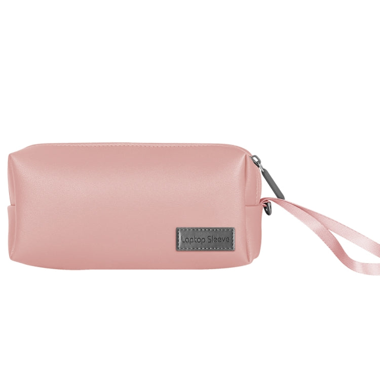 Waterproof PU Leather Laptop Accessory Bag(Pink) - Other by PMC TechLife | Online Shopping South Africa | PMC TechLife | Buy Now Pay Later Mobicred