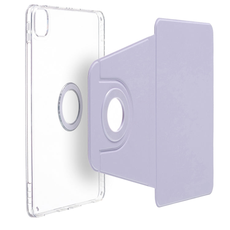 For iPad Pro 11 2024 Magnetic Split Leather Smart Tablet Case(Purple) - iPad Pro 11 2024 Cases by PMC TechLife | Online Shopping South Africa | PMC TechLife | Buy Now Pay Later Mobicred