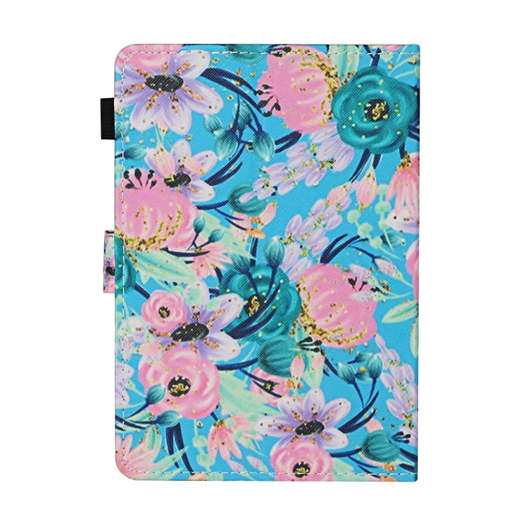 For 10 inch Universal Tablet PC Flower Pattern Horizontal Flip Leather Case with Card Slots & Holder(Pink Flower) - 10 - 11 inch by PMC TechLife | Online Shopping South Africa | PMC TechLife | Buy Now Pay Later Mobicred