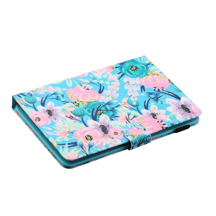 For 10 inch Universal Tablet PC Flower Pattern Horizontal Flip Leather Case with Card Slots & Holder(Pink Flower) - 10 - 11 inch by PMC TechLife | Online Shopping South Africa | PMC TechLife | Buy Now Pay Later Mobicred