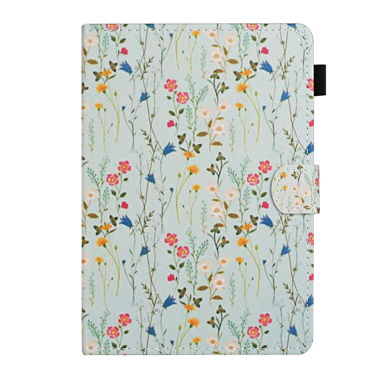 For 10 inch Universal Tablet PC Flower Pattern Horizontal Flip Leather Case with Card Slots & Holder(Small Floral) - 10 - 11 inch by PMC TechLife | Online Shopping South Africa | PMC TechLife | Buy Now Pay Later Mobicred