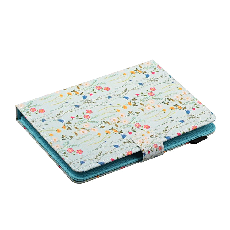 For 10 inch Universal Tablet PC Flower Pattern Horizontal Flip Leather Case with Card Slots & Holder(Small Floral) - 10 - 11 inch by PMC TechLife | Online Shopping South Africa | PMC TechLife | Buy Now Pay Later Mobicred