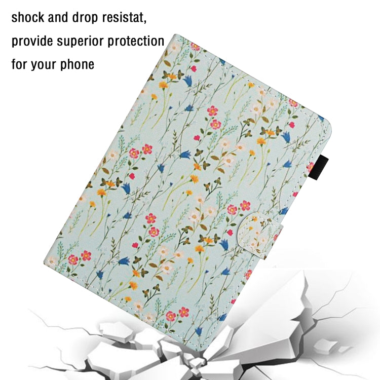 For 10 inch Universal Tablet PC Flower Pattern Horizontal Flip Leather Case with Card Slots & Holder(Small Floral) - 10 - 11 inch by PMC TechLife | Online Shopping South Africa | PMC TechLife | Buy Now Pay Later Mobicred