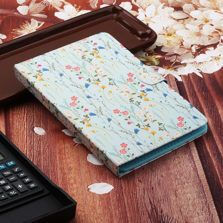 For 10 inch Universal Tablet PC Flower Pattern Horizontal Flip Leather Case with Card Slots & Holder(Small Floral) - 10 - 11 inch by PMC TechLife | Online Shopping South Africa | PMC TechLife | Buy Now Pay Later Mobicred