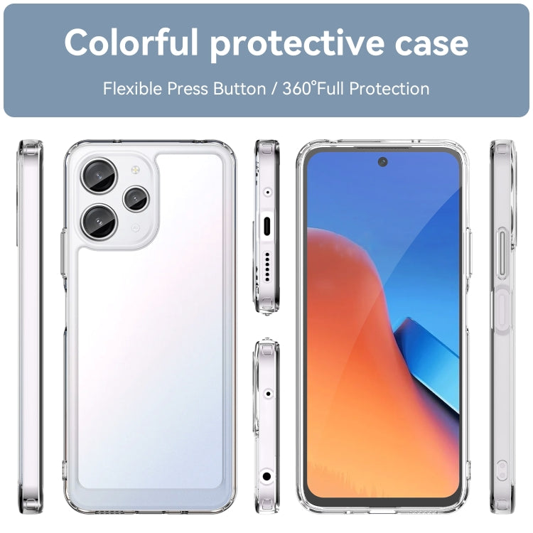 For Xiaomi Poco M6 Pro 5G Colorful Series Acrylic Hybrid TPU Phone Case(Transparent) - Xiaomi Cases by PMC TechLife | Online Shopping South Africa | PMC TechLife | Buy Now Pay Later Mobicred