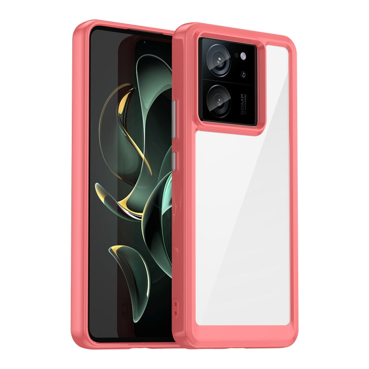 For Xiaomi Redmi K60 Ultra Colorful Series Acrylic Hybrid TPU Phone Case(Red) - Redmi K60 Ultra Cases by PMC TechLife | Online Shopping South Africa | PMC TechLife | Buy Now Pay Later Mobicred