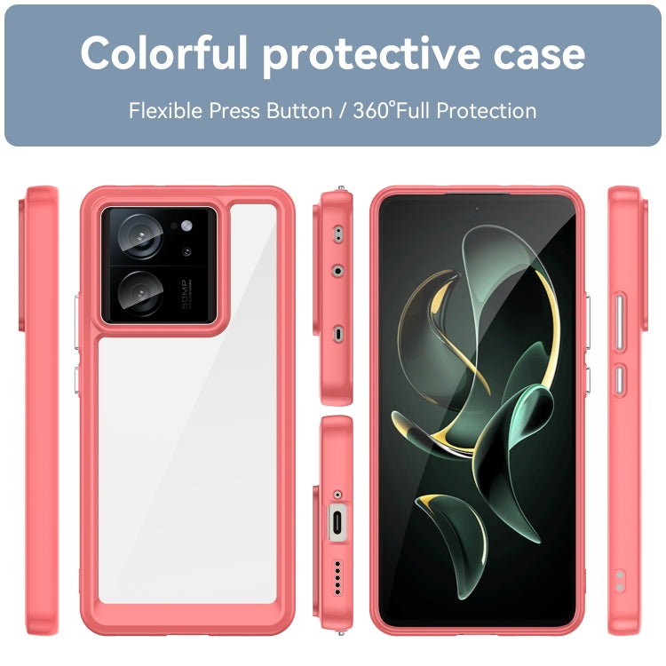 For Xiaomi Redmi K60 Ultra Colorful Series Acrylic Hybrid TPU Phone Case(Red) - Redmi K60 Ultra Cases by PMC TechLife | Online Shopping South Africa | PMC TechLife | Buy Now Pay Later Mobicred