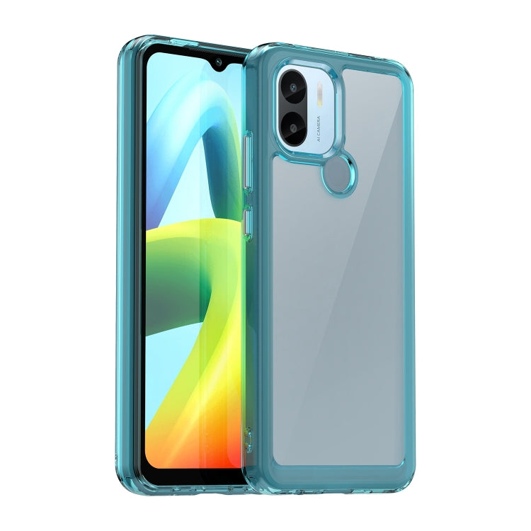 For Xiaomi Poco C50 Colorful Series Acrylic Hybrid TPU Phone Case(Transparent Blue) - Xiaomi Cases by PMC TechLife | Online Shopping South Africa | PMC TechLife | Buy Now Pay Later Mobicred