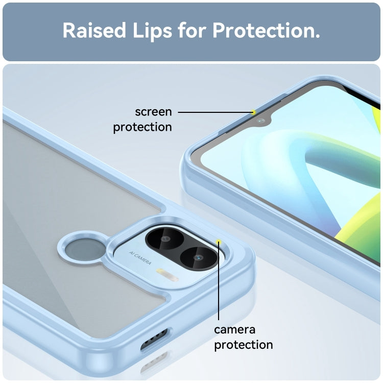 For Xiaomi Poco C51 Colorful Series Acrylic Hybrid TPU Phone Case(Blue) - Xiaomi Cases by PMC TechLife | Online Shopping South Africa | PMC TechLife | Buy Now Pay Later Mobicred