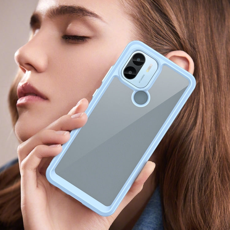 For Xiaomi Poco C51 Colorful Series Acrylic Hybrid TPU Phone Case(Blue) - Xiaomi Cases by PMC TechLife | Online Shopping South Africa | PMC TechLife | Buy Now Pay Later Mobicred