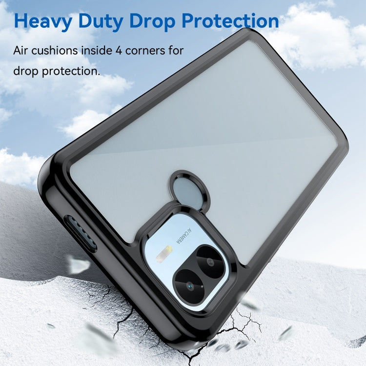 For Xiaomi Poco C51 Colorful Series Acrylic Hybrid TPU Phone Case(Black) - free shipping - PMC TechLife - Order now!