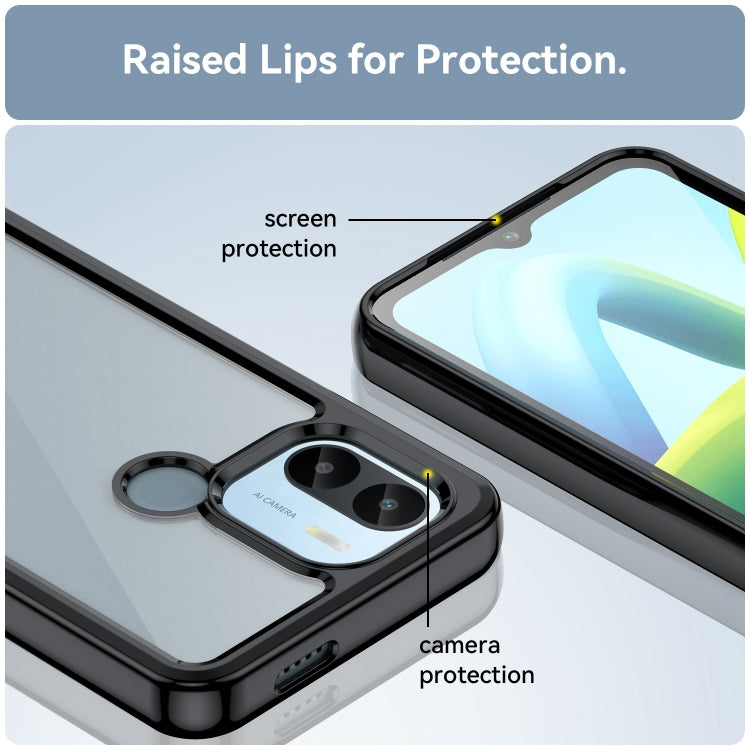 For Xiaomi Poco C51 Colorful Series Acrylic Hybrid TPU Phone Case(Black) - free shipping - PMC TechLife - Order now!