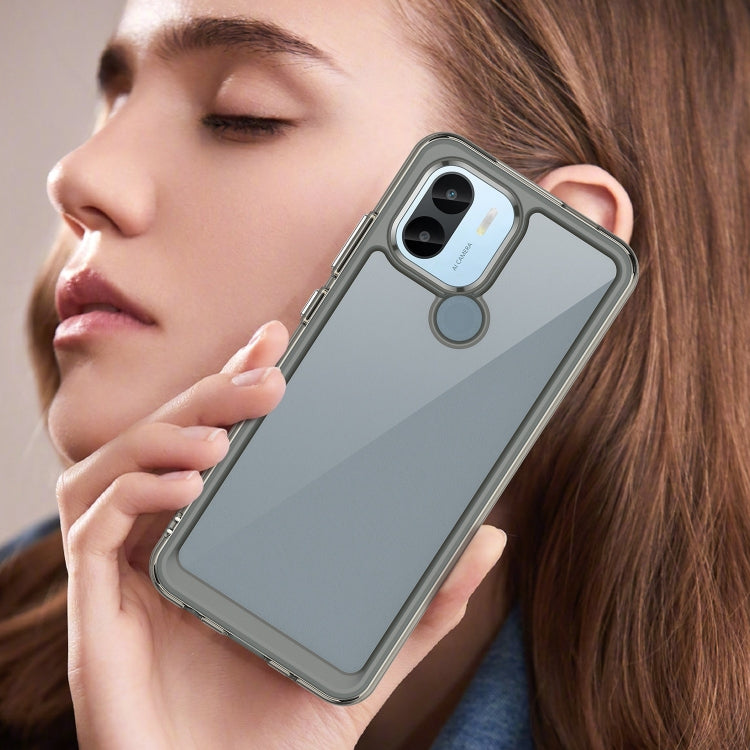 For Xiaomi Redmi A2+ Colorful Series Acrylic Hybrid TPU Phone Case(Transparent Grey) - Xiaomi Cases by PMC TechLife | Online Shopping South Africa | PMC TechLife | Buy Now Pay Later Mobicred