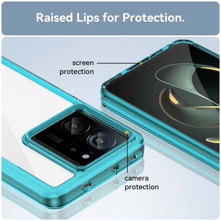 For Xiaomi 13T Pro Colorful Series Acrylic Hybrid TPU Phone Case(Transparent Blue) - Xiaomi Cases by PMC TechLife | Online Shopping South Africa | PMC TechLife | Buy Now Pay Later Mobicred