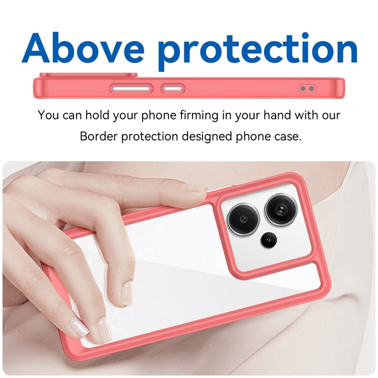 For Xiaomi Redmi Note 13 Pro+ Colorful Series Acrylic Hybrid TPU Phone Case(Red) - Xiaomi Cases by PMC TechLife | Online Shopping South Africa | PMC TechLife | Buy Now Pay Later Mobicred
