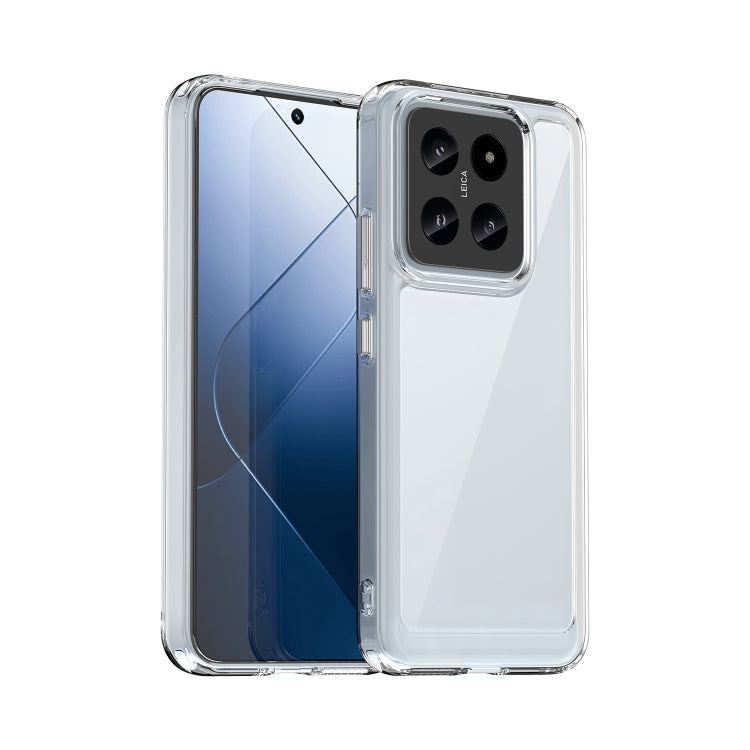 For Xiaomi 14 Colorful Series Acrylic Hybrid TPU Phone Case(Transparent) - 14 Cases by PMC TechLife | Online Shopping South Africa | PMC TechLife | Buy Now Pay Later Mobicred