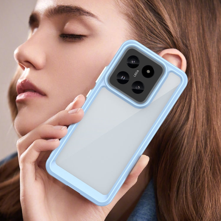 For Xiaomi 14 Colorful Series Acrylic Hybrid TPU Phone Case(Blue) - free shipping - PMC TechLife - Order now!
