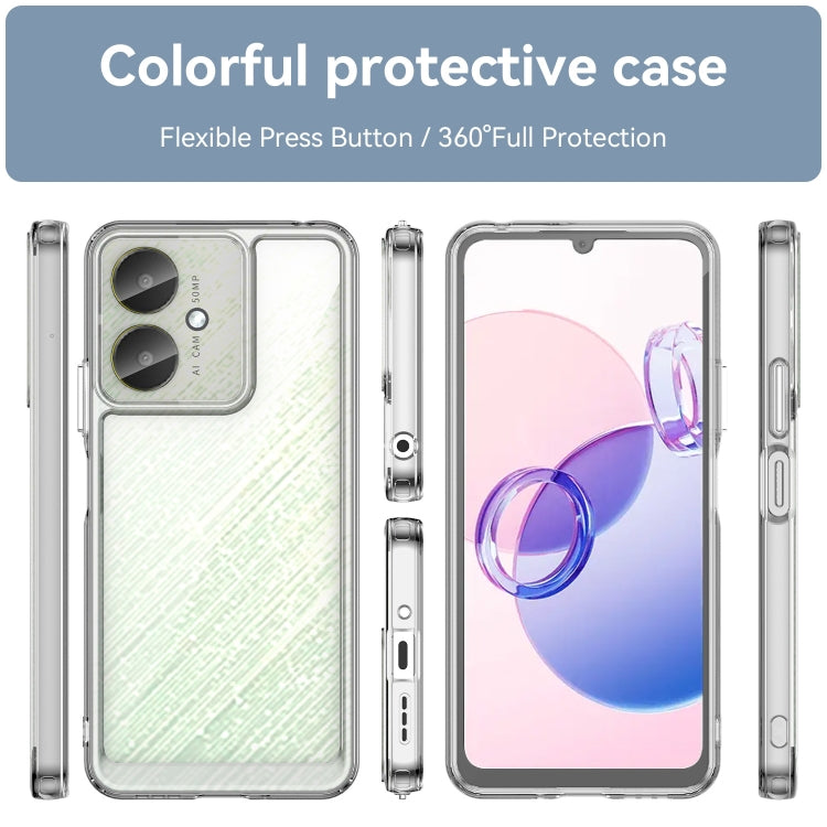 For Xiaomi Poco C65 Colorful Series Acrylic Hybrid TPU Phone Case(Transparent) - Xiaomi Cases by PMC TechLife | Online Shopping South Africa | PMC TechLife | Buy Now Pay Later Mobicred