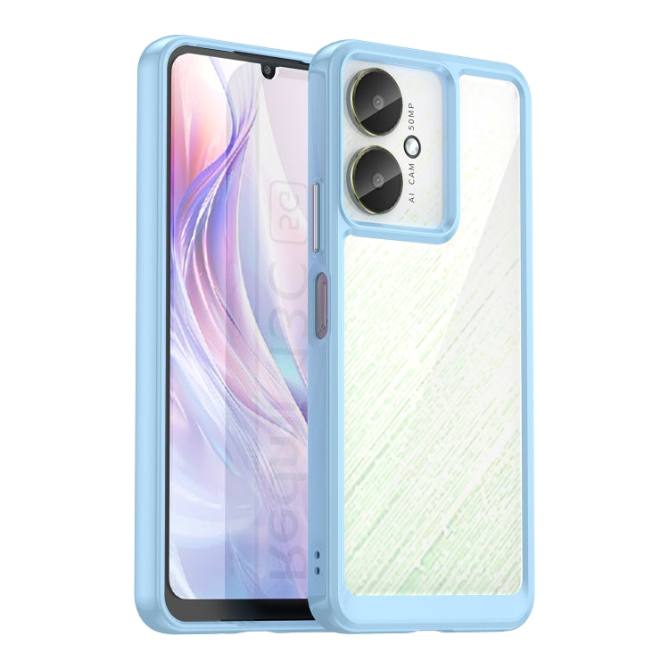For Xiaomi Redmi 13R 5G Colorful Series Acrylic Hybrid TPU Phone Case(Blue) - free shipping - PMC TechLife - Order now!