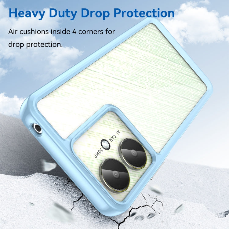 For Xiaomi Redmi 13R 5G Colorful Series Acrylic Hybrid TPU Phone Case(Blue) - free shipping - PMC TechLife - Order now!